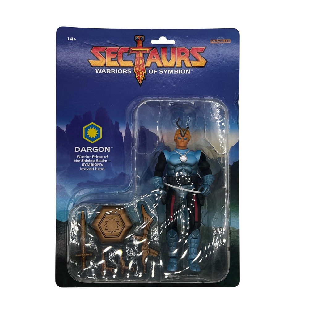Sectaurs Warriors‎ Of Symbion Dargon Action Figure Nacelle Blue NEW Package